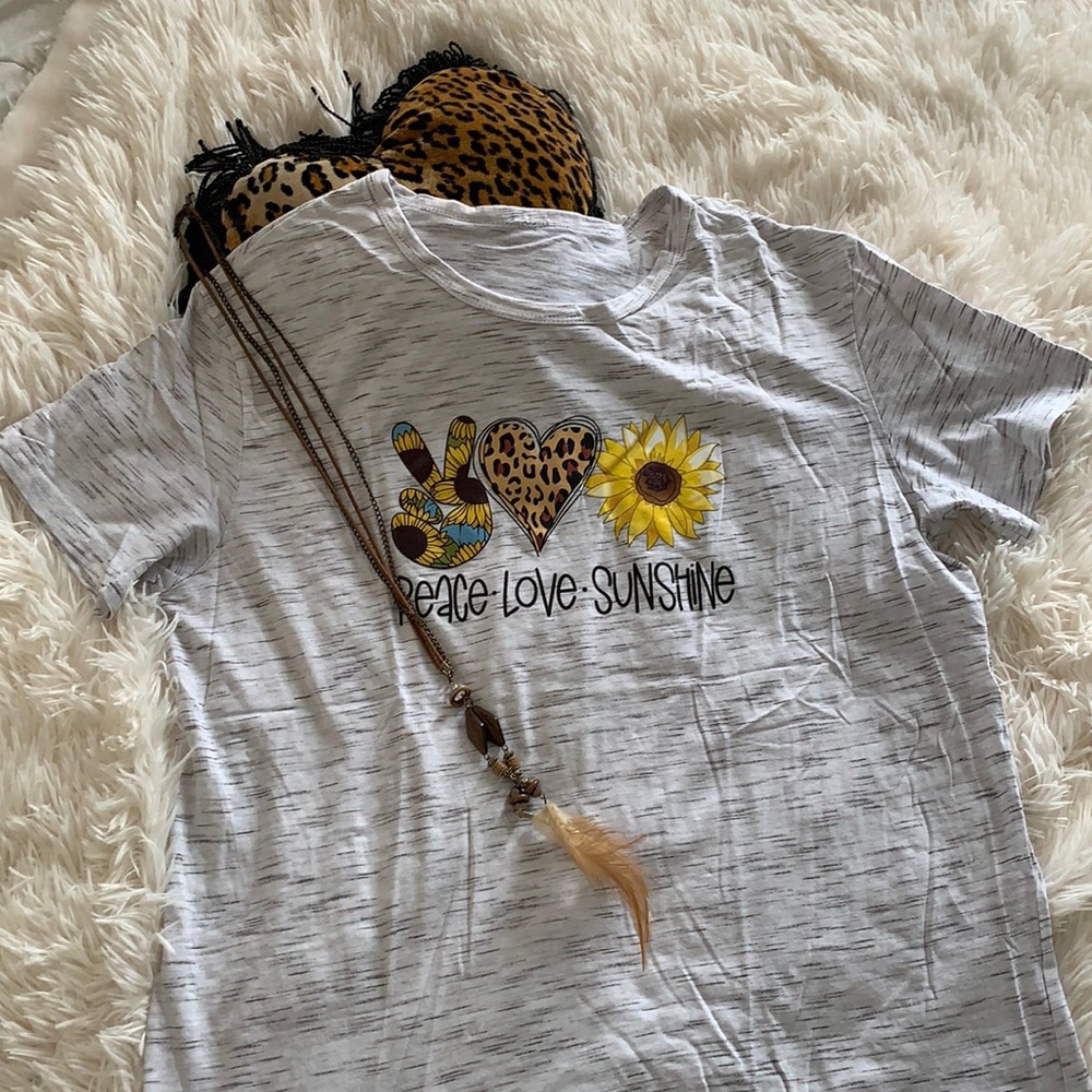 Tee by Love & Faith - Peace-Love-Sunshine
